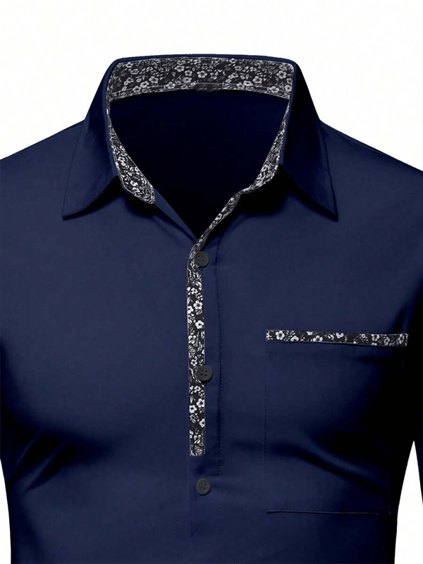 Camisa ejecutivo casual de manga larga para hombre