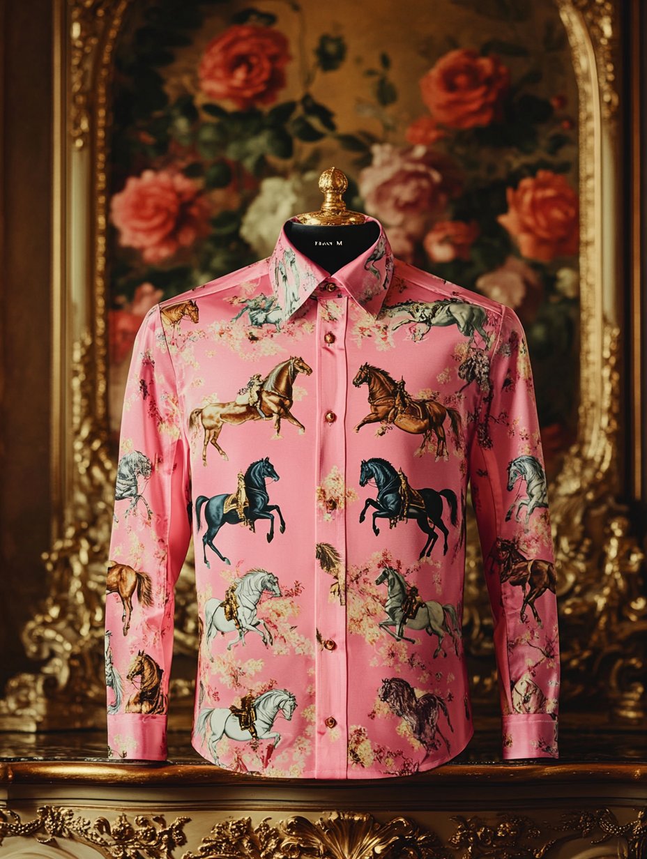 Camisa Jockey de manga larga para hombre