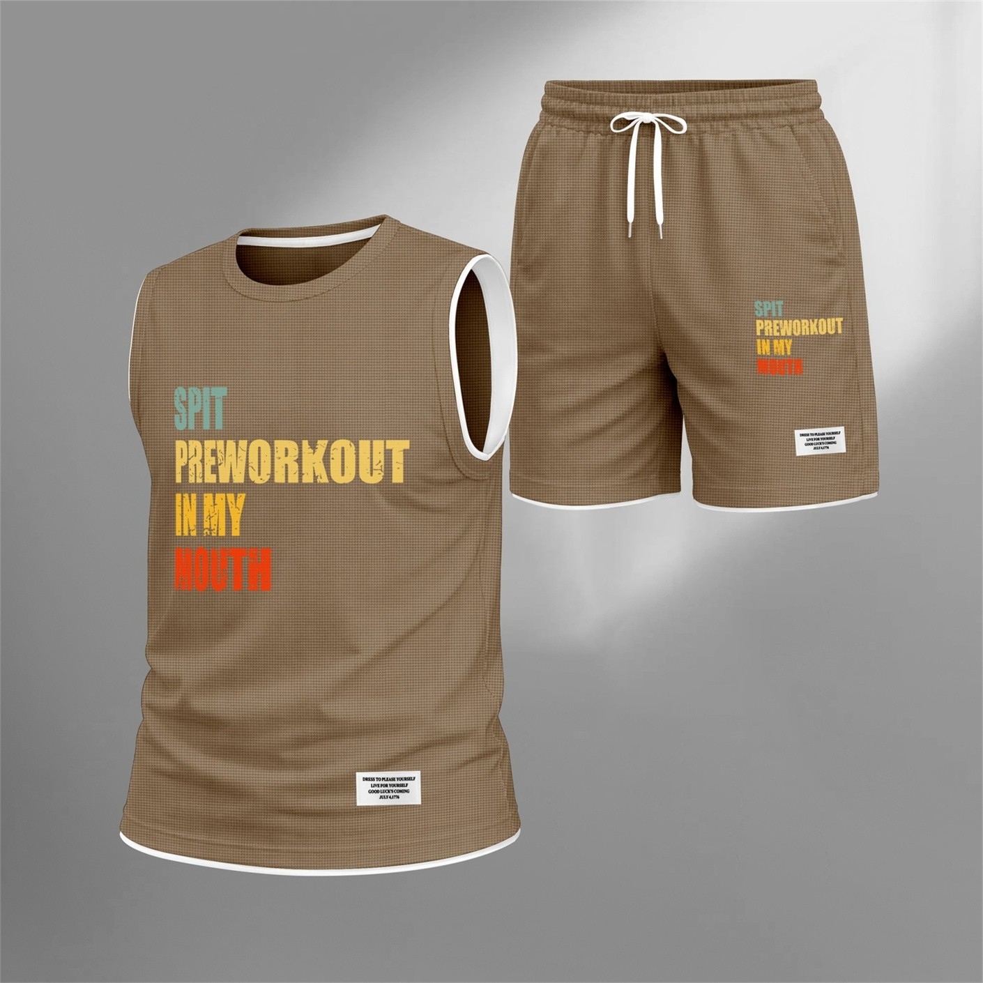 Conjunto de dos piezas for Men Graphic Sleeveless Tank Top and shorts, casual Summer Matching Outfit, Regular Fit Athletic Streetwear Clothes, Lightweight transpirable Set for Travel para trabajoout Lounge