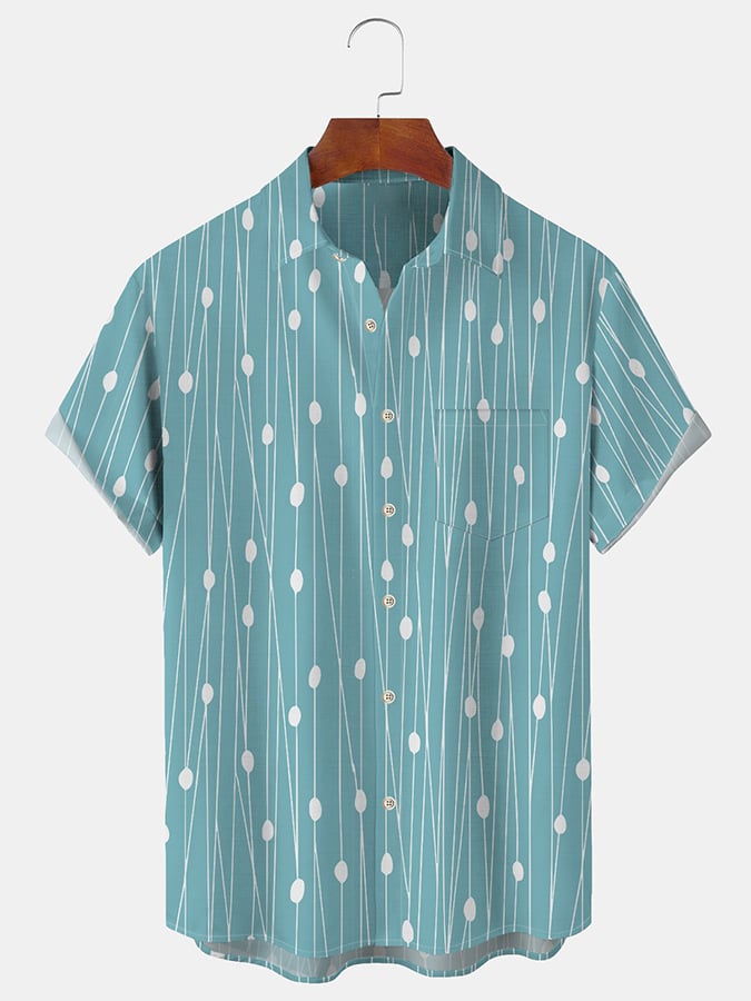 Trendy Geometric Princamiseta para hombre