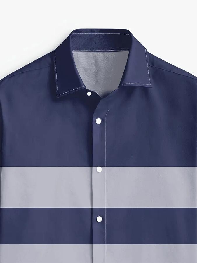 Camisa a rayas ejecutivo casual para hombre