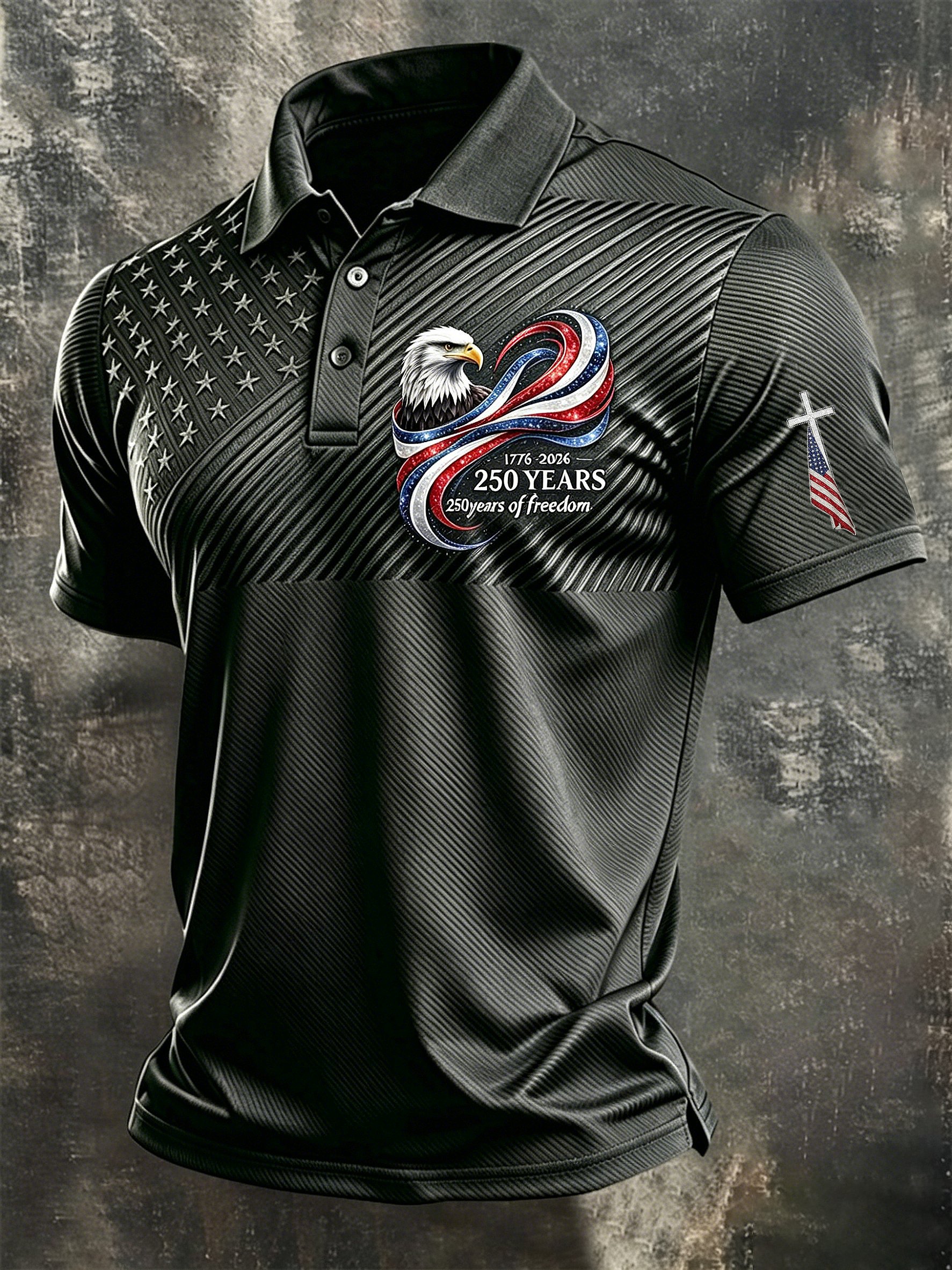 Camisa polo U.S. 250th Anniversary estampado para hombre