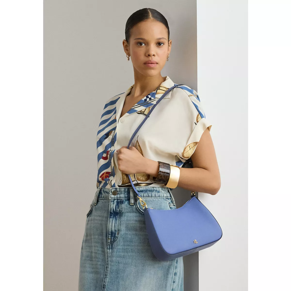 Crosshatch Leather Medium Danni Bag - 1