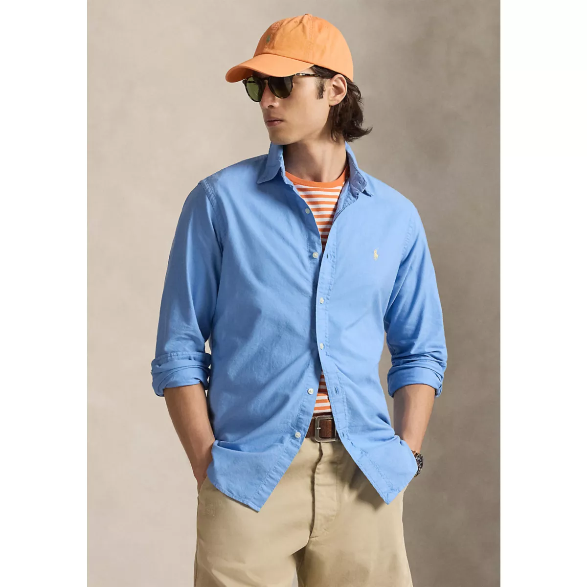 Classic Fit Garment-Dyed Oxford Shirt - 7