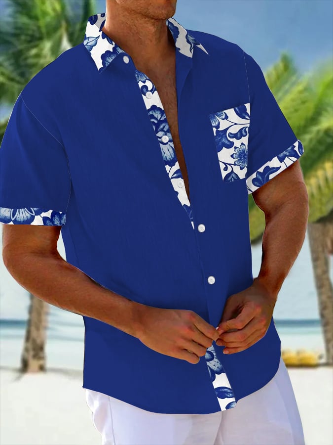 Camisa Art Hawaiian Resort casual (Pockets Included) para hombre