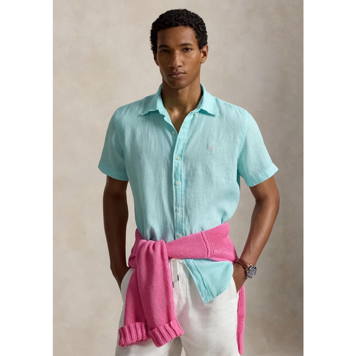 Classic Fit Linen Shirt - 11
