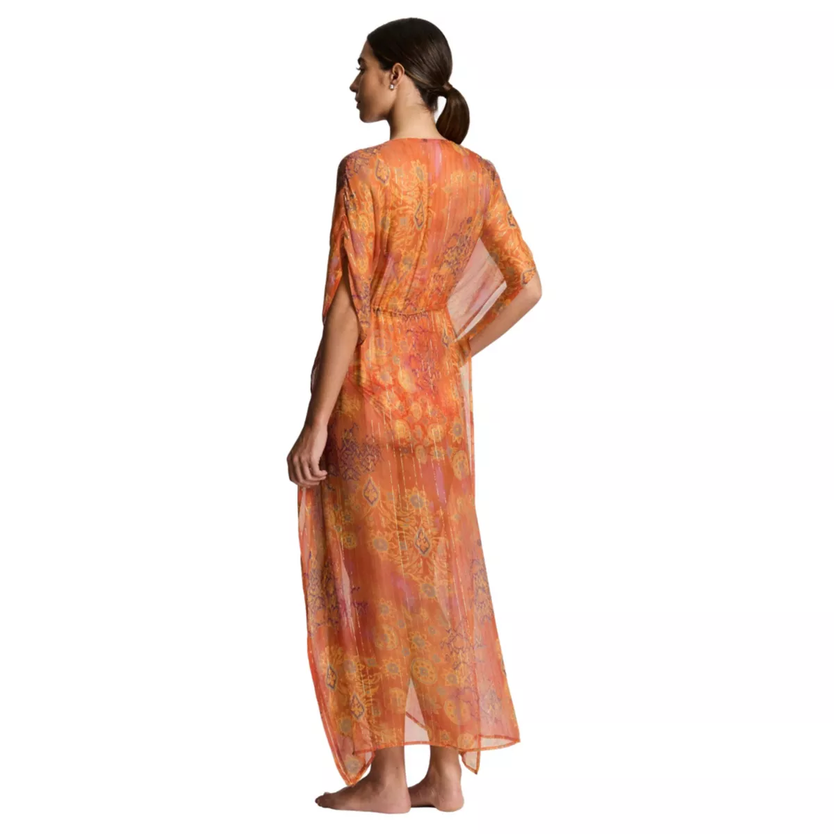 Medalion Shimmer Midi Caftan Cover Up - 2