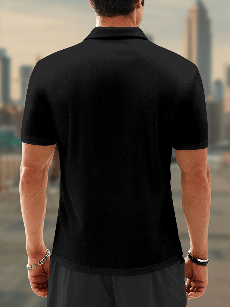 Moisture Wicking Chest bolsillo casual Polo