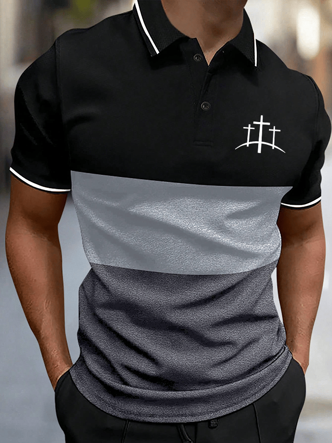Camisa polo Faith estampado para hombre