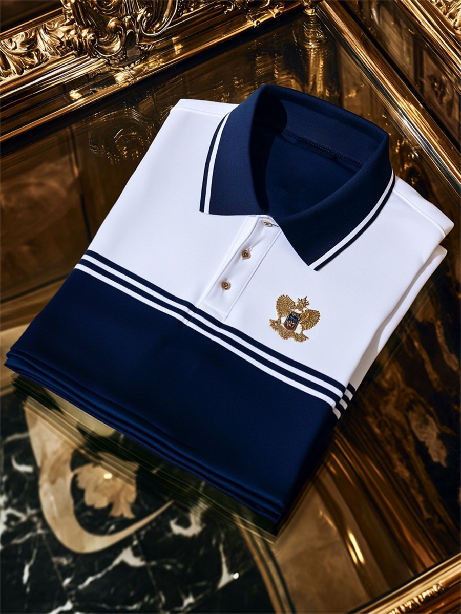 Camisa polo casual ejecutivo de manga larga para hombre