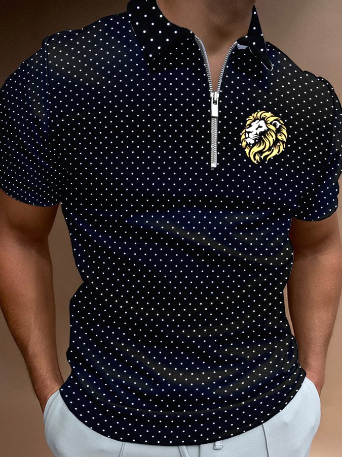 Casual cierre Polo para hombre