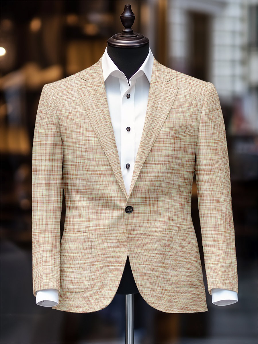 Saco retro casual a rayas para hombre