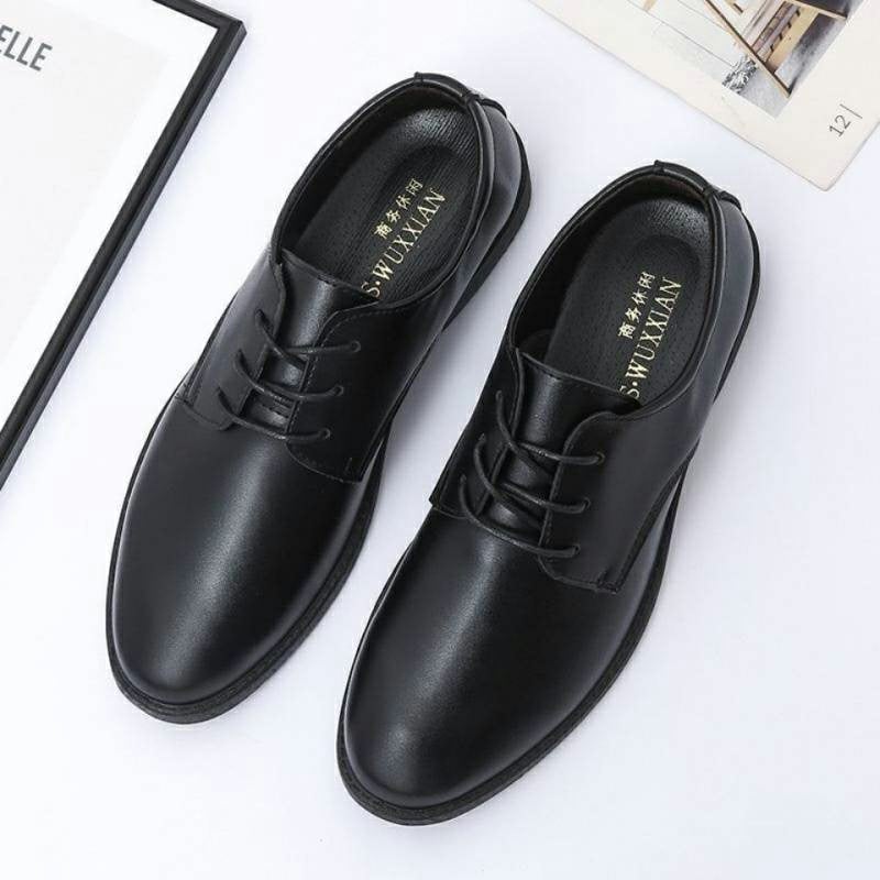 Zapatos British ejecutivo Wedding casual Lace-up formal cuero para hombre