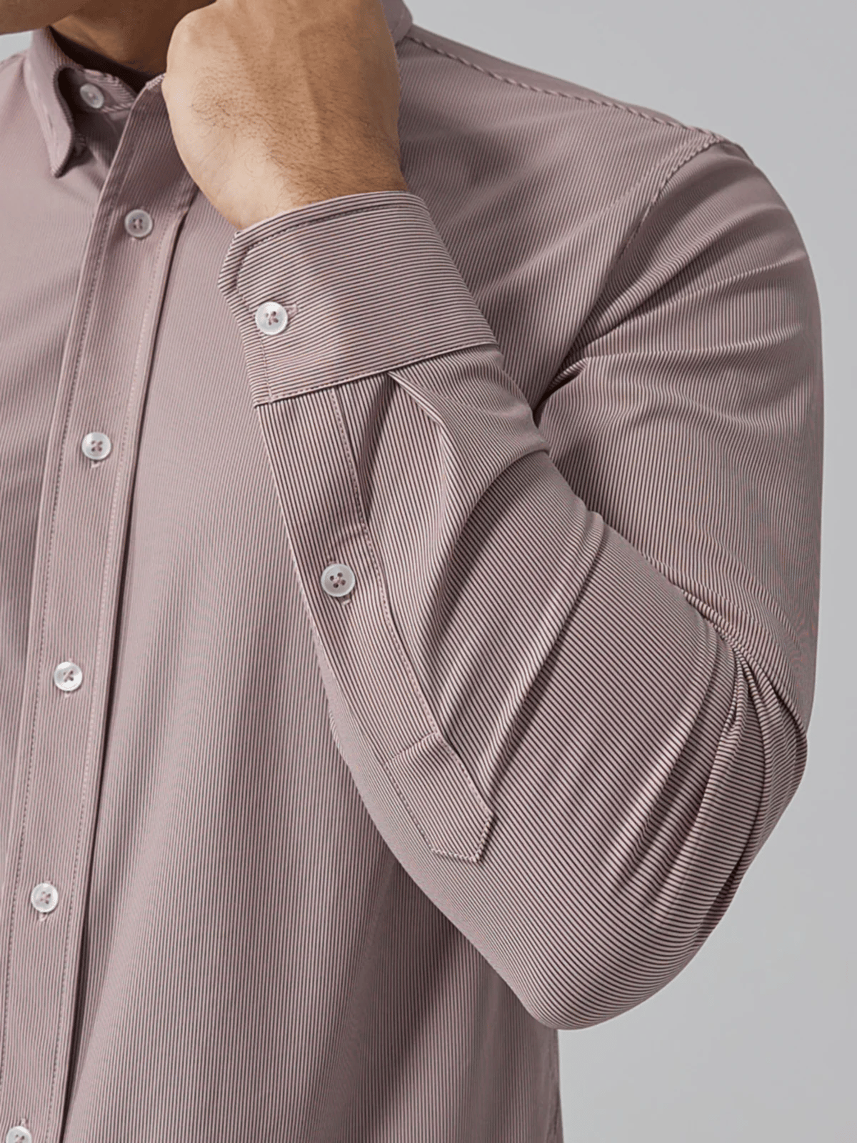 Camisa ejecutivo casual de manga larga para hombre