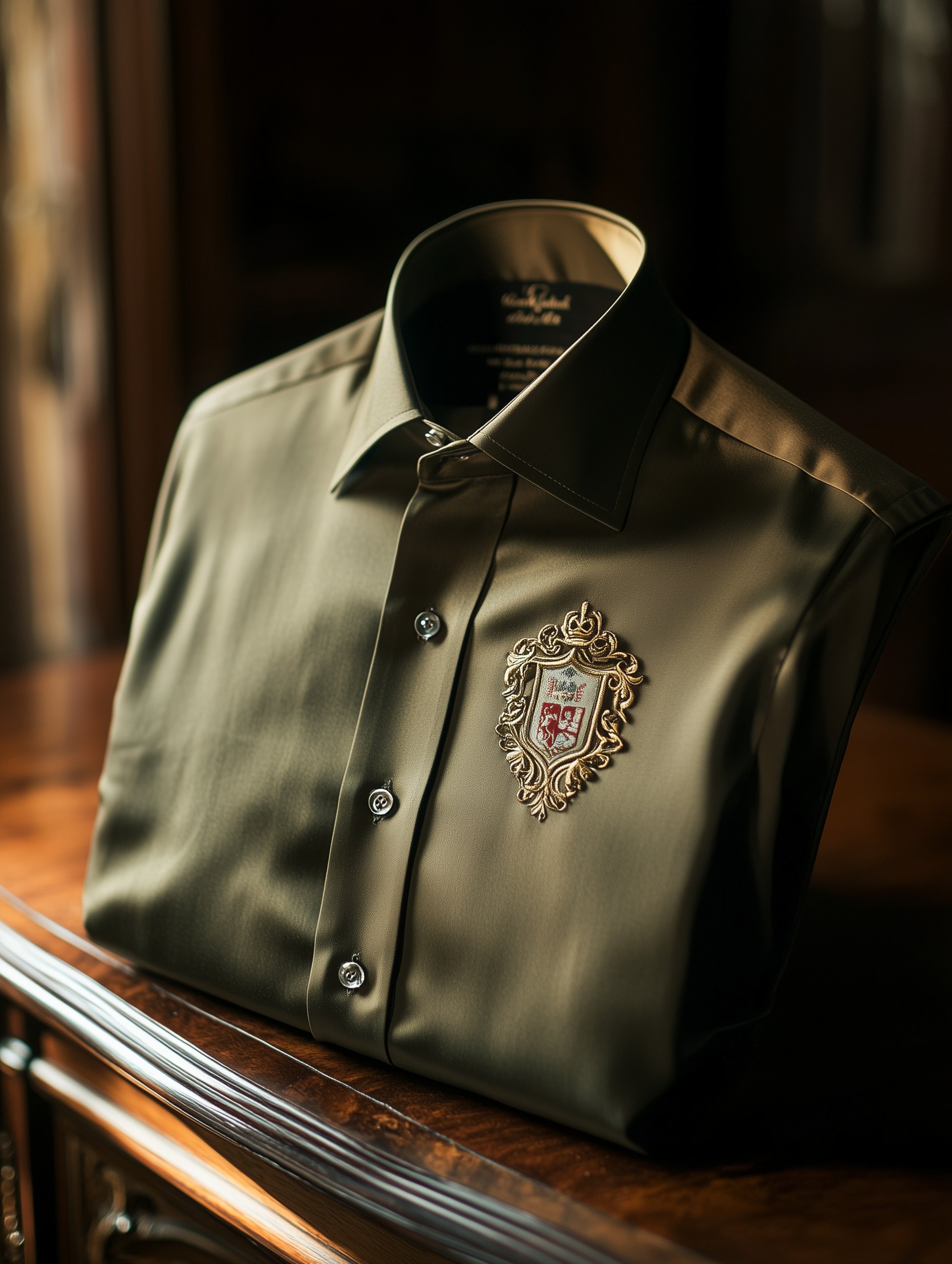 Camisa Baroque de manga corta con botones para hombre