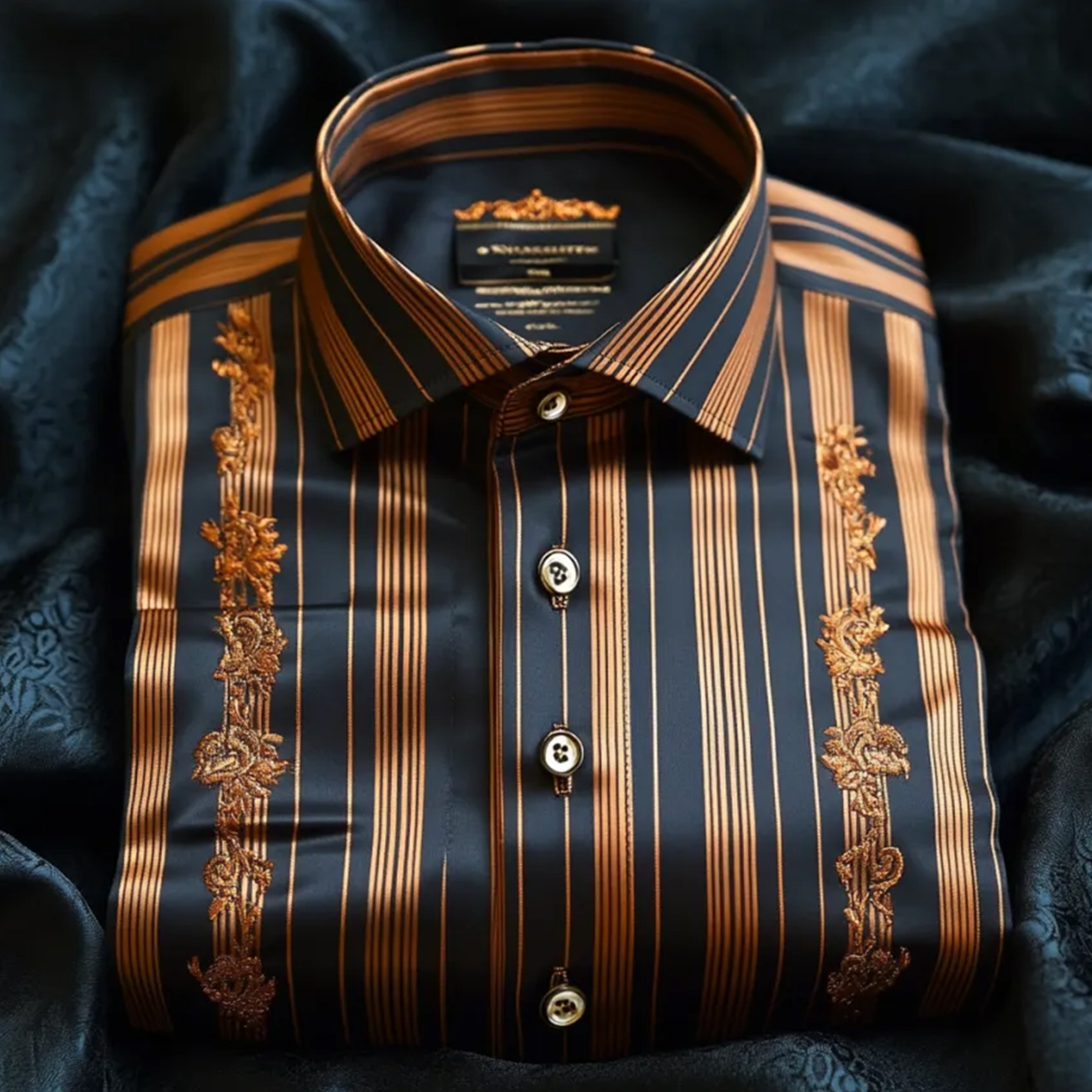 Light de lujo ejecutivo a rayas Princamiseta para hombre