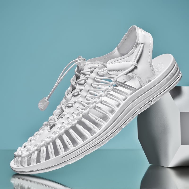 Sandalias Braided casual Openpara trabajo Roman