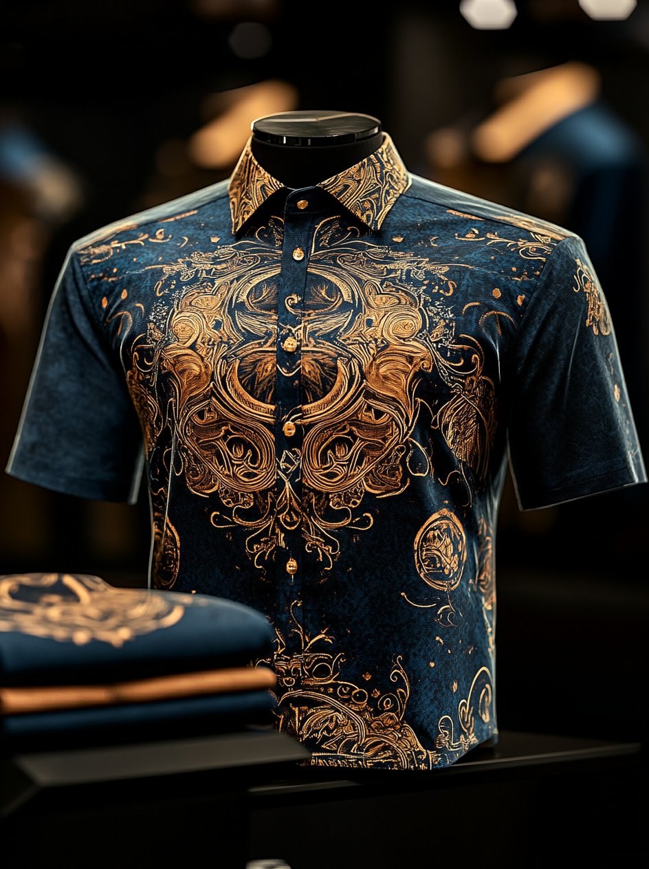 Camisa de lujo Gorgeous de manga larga para hombre