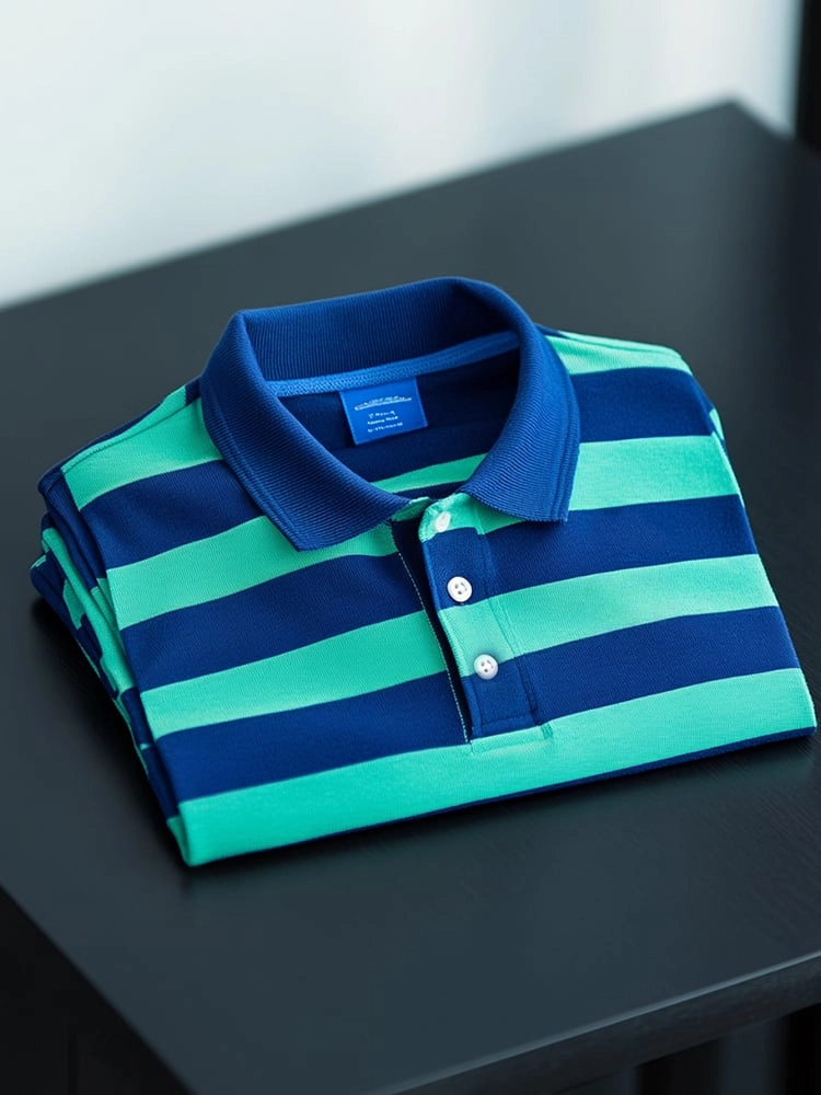 Camisa polo ejecutivo casual Button de manga corta para hombre