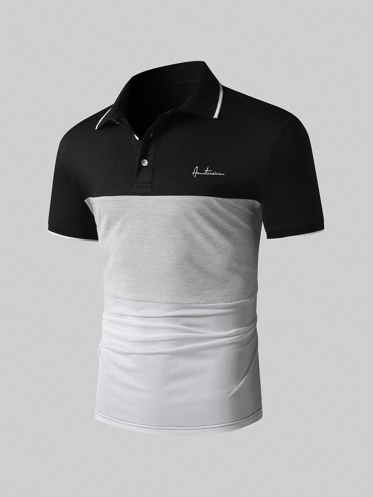 Camisa casual ejecutivo de moda polos para hombre