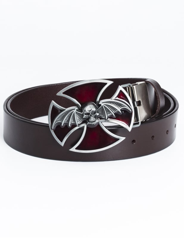 Cinturón Cross skull bat shape personality iron clip para hombre