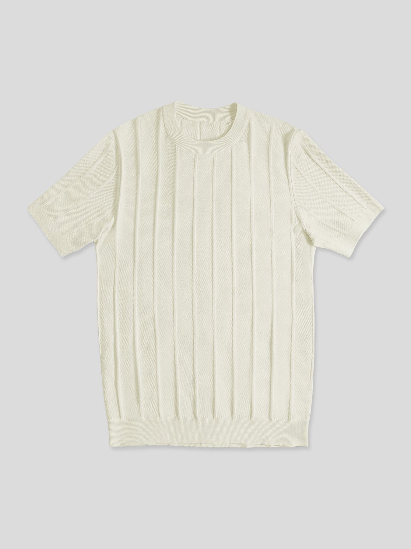 Camiseta Gentletejido transpirable a rayas de manga corta tejidoted