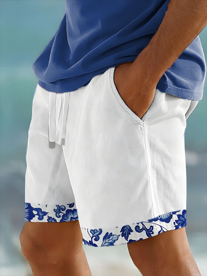 Shorts Hawaiian estampado Resort (With Pockets) para hombre