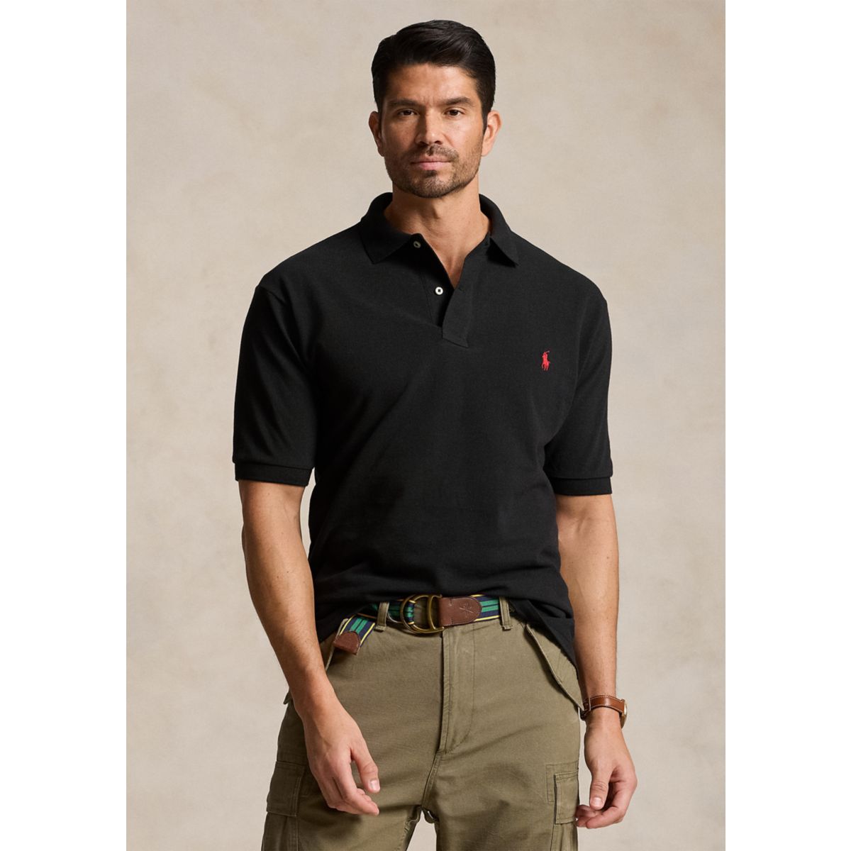 Big & Tall Classic Fit Mesh Polo Shirt - 7