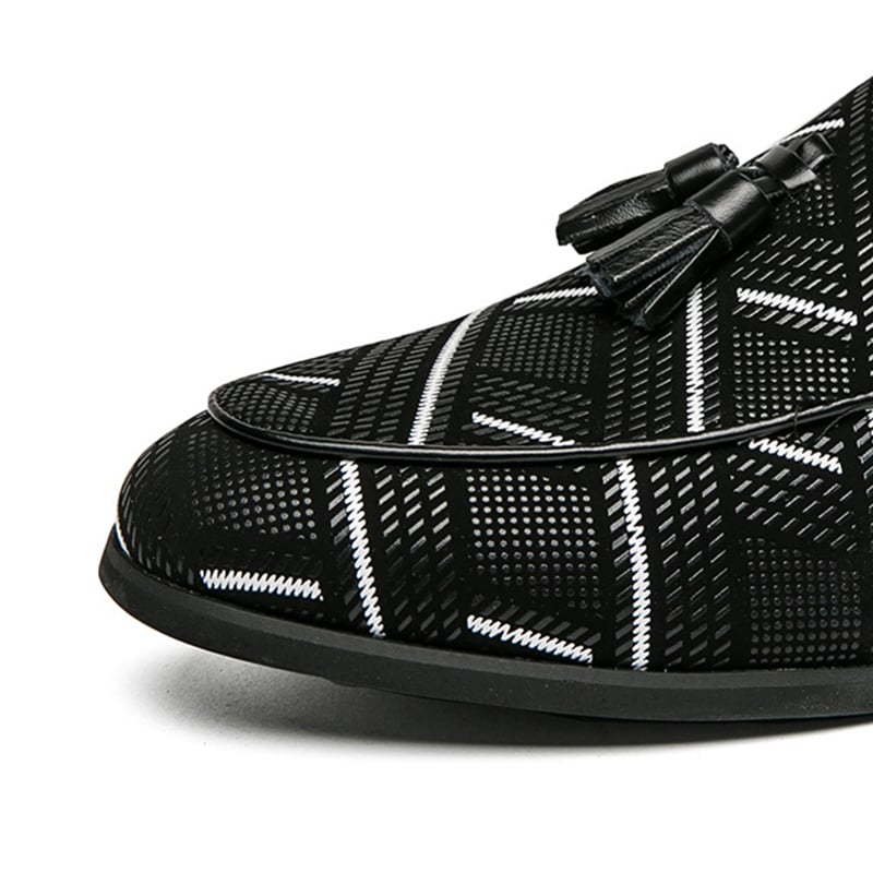 Zapatos de moda All-Match Ethnic Style casual cuero para hombre