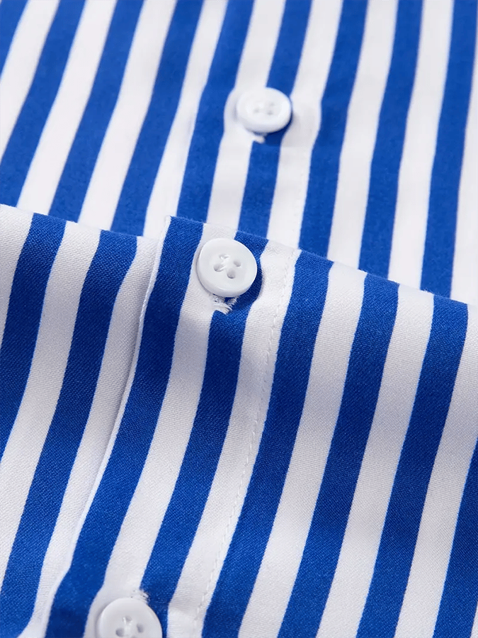 Camisa a rayas ejecutivo casual para hombre