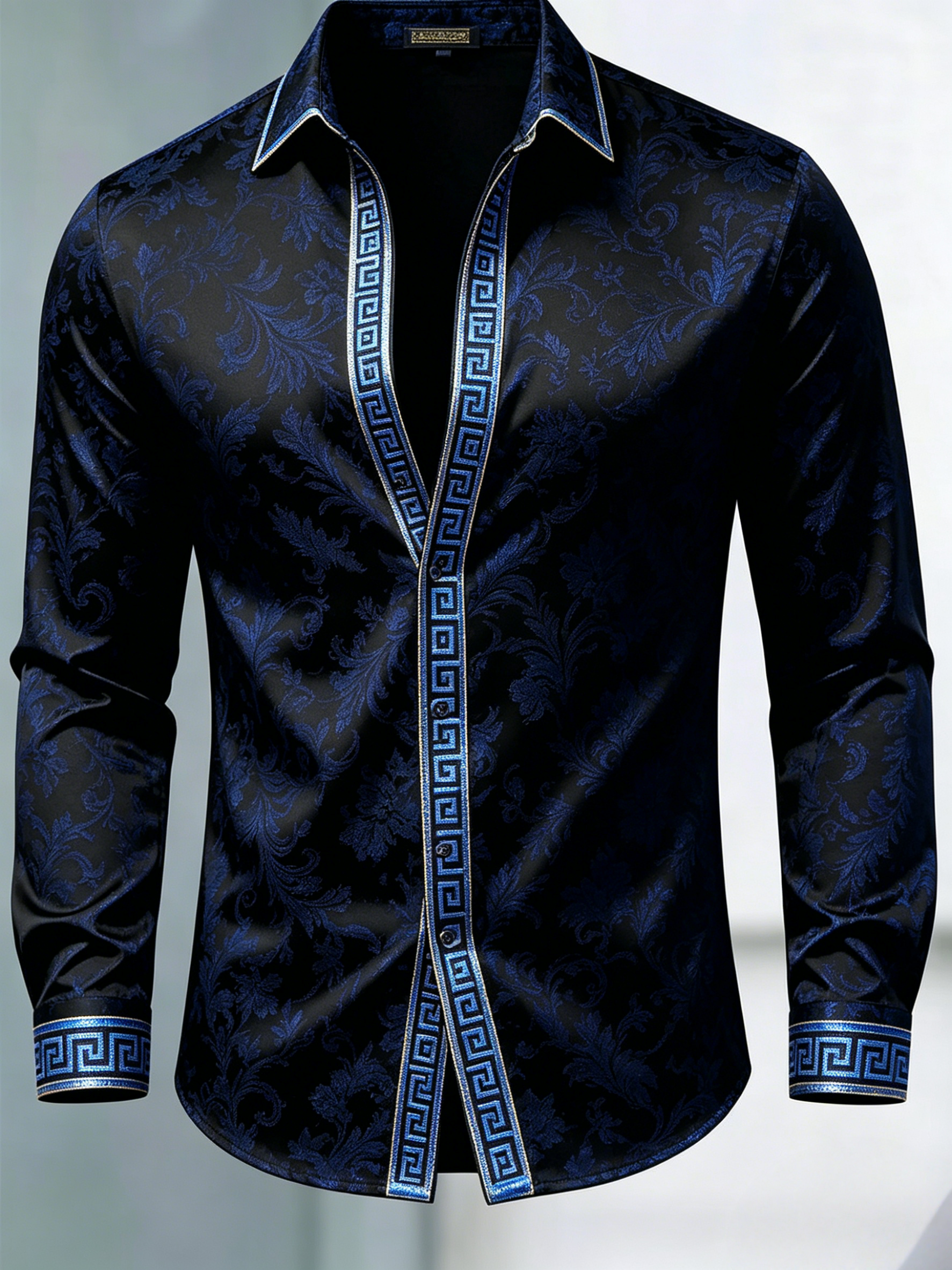 Camisa de lujo Gorgeous de manga larga para hombre