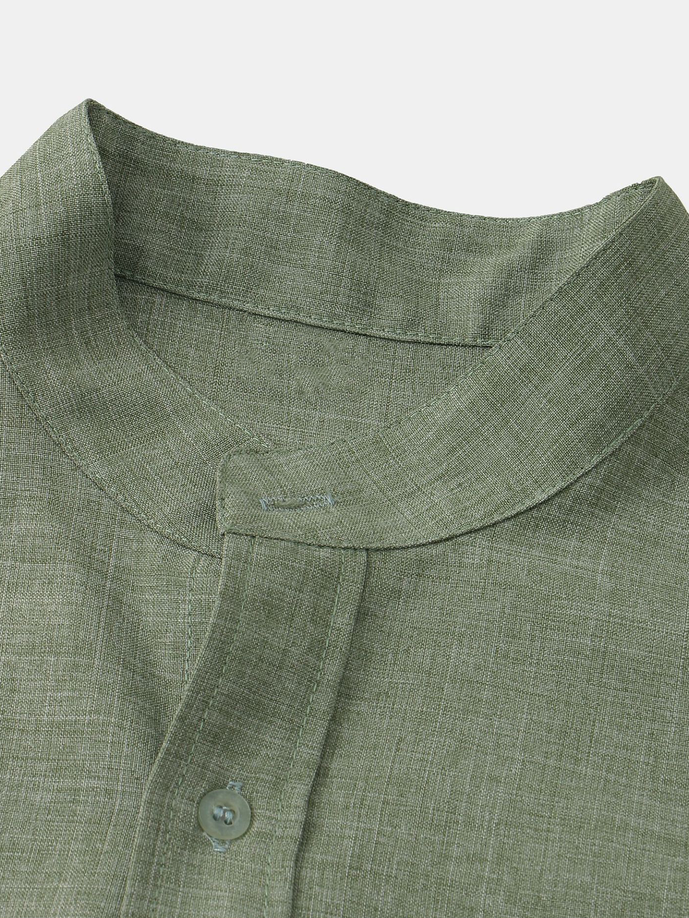 Camisa Man Stand Collar Whit Pocket