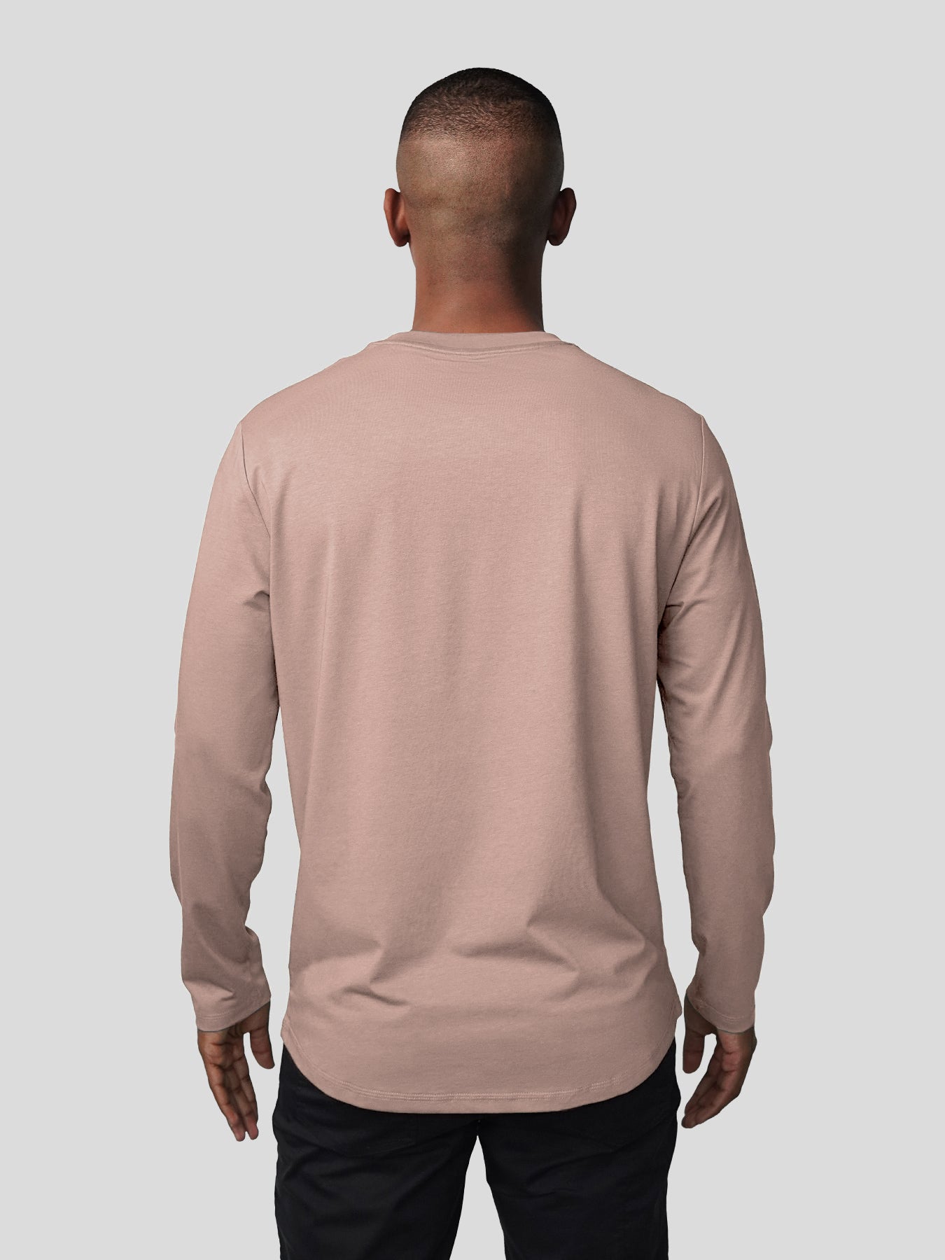 StaySmooth de manga larga Curve Hem Tee:clásico Fit
