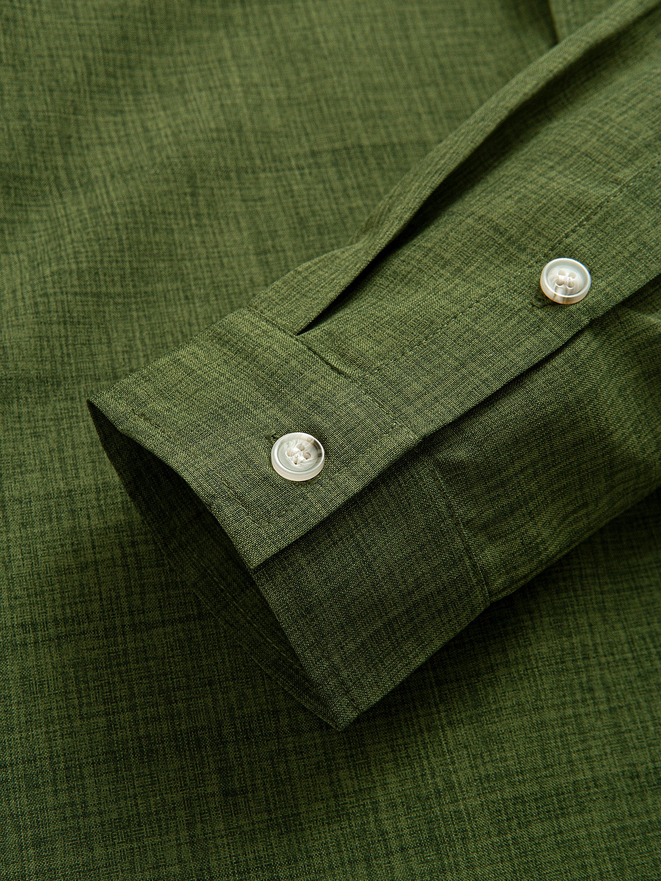 Camisa de manga larga Stand Collar