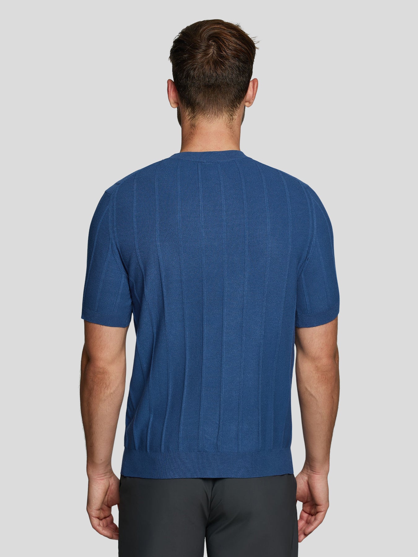 Camiseta Gentletejido transpirable a rayas de manga corta tejidoted
