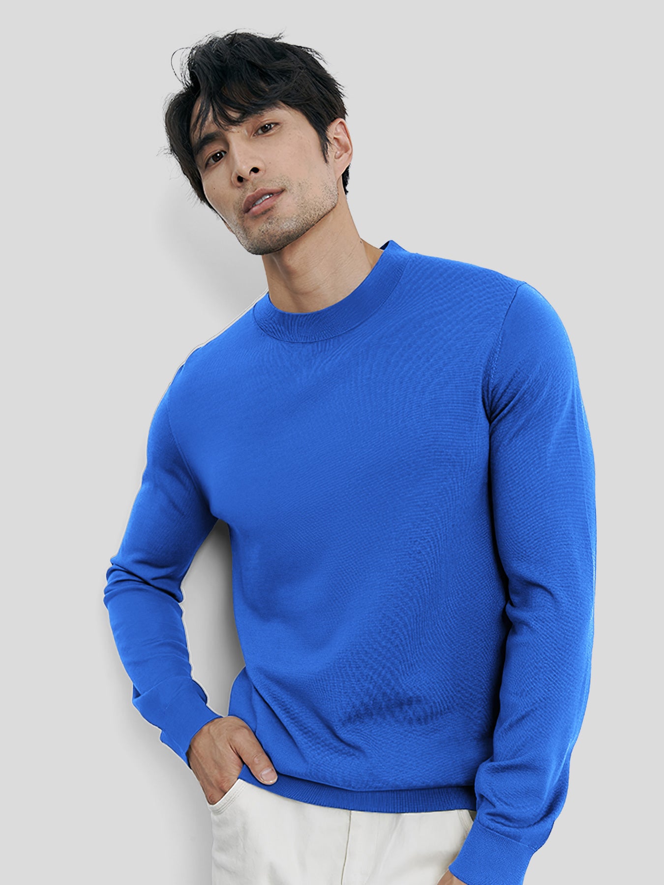 Gentletejido cuello redondo Sweater