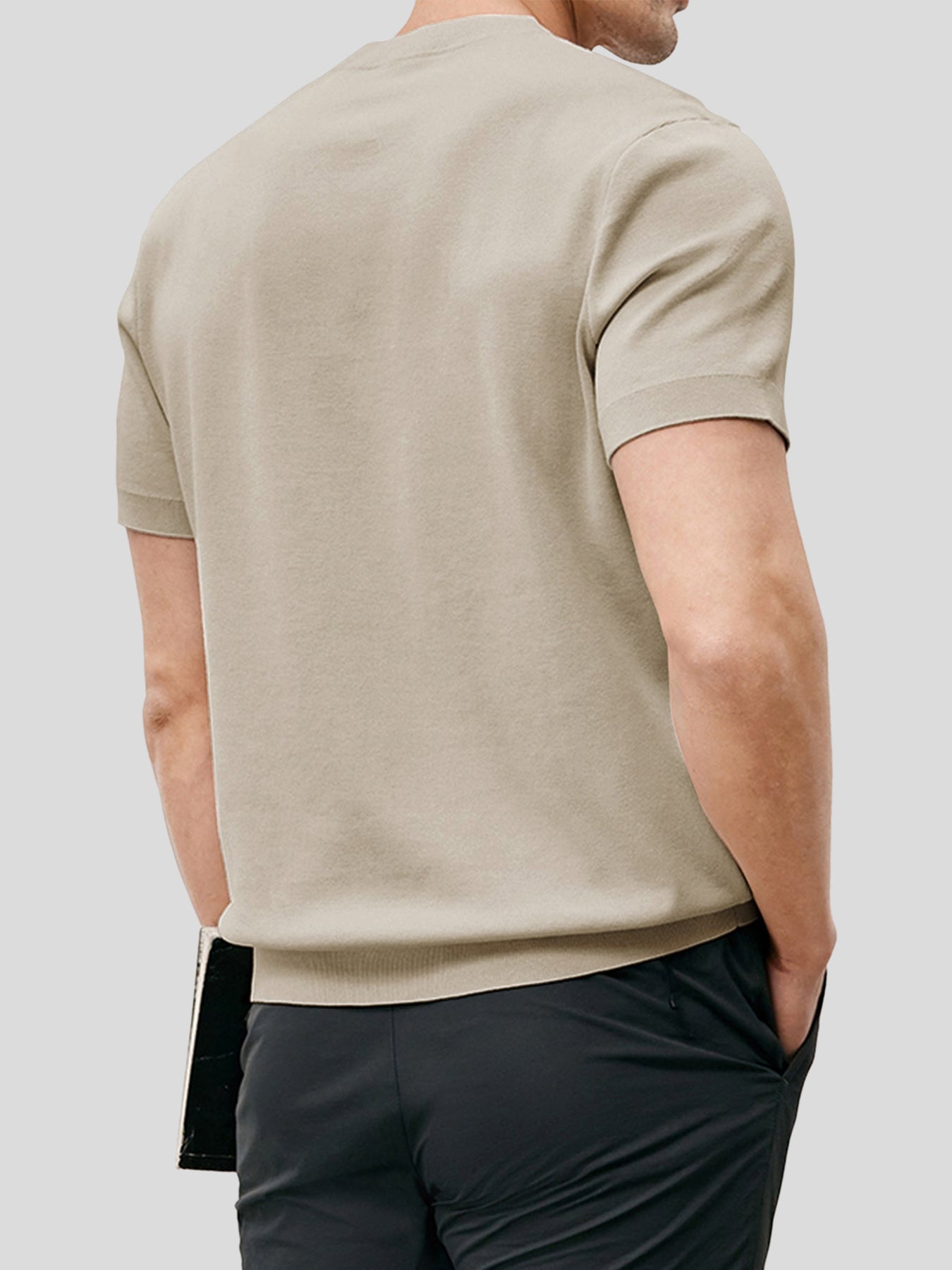 Camiseta Gentletejido de manga corta tejidoted