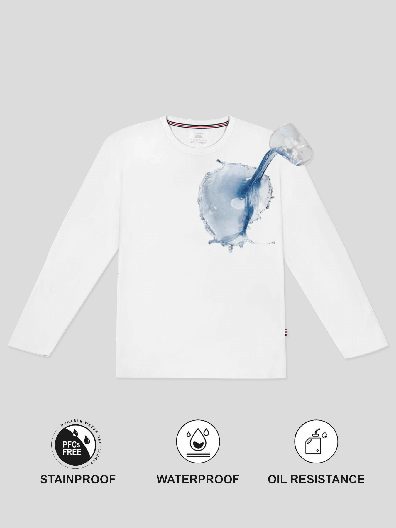 Camiseta de manga larga Stain Resistant