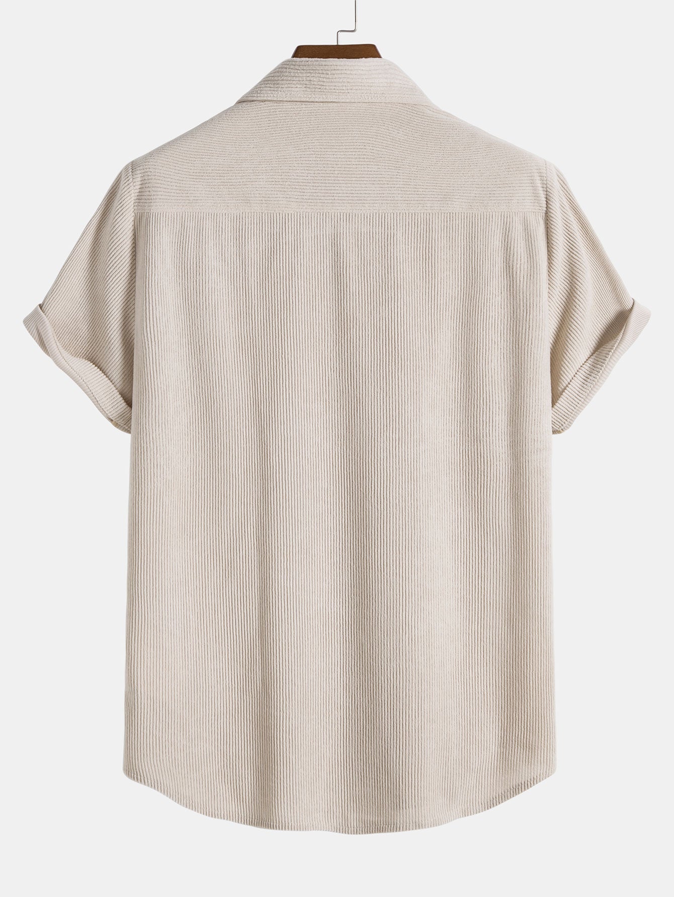 Camisa Corduroy Button Up de manga corta