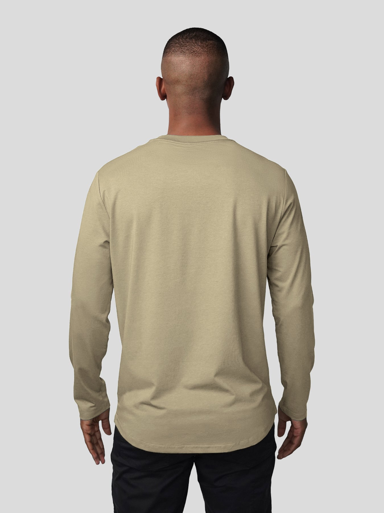 StaySmooth de manga larga Curve Hem Tee:clásico Fit