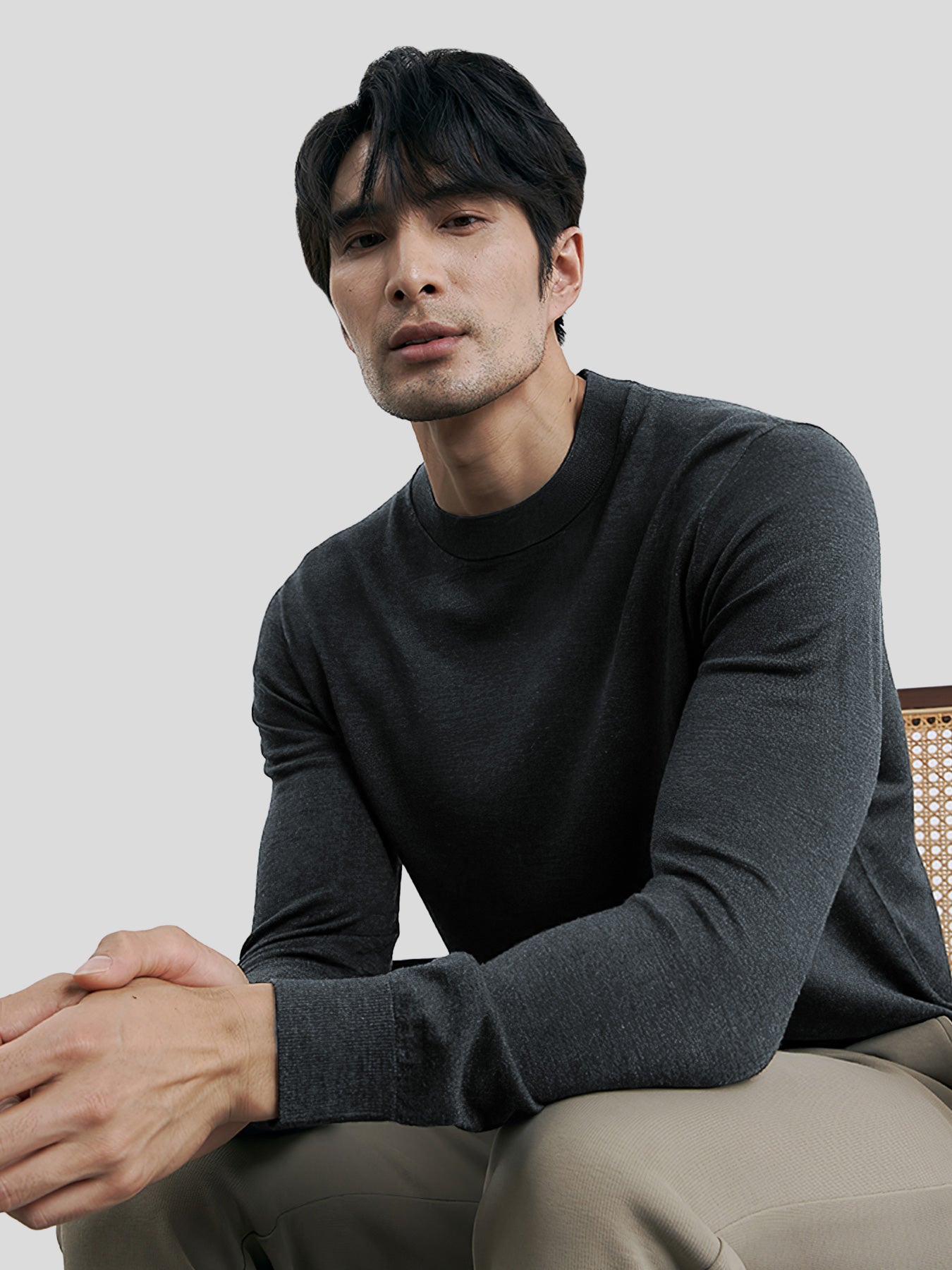 Gentletejido cuello redondo Sweater