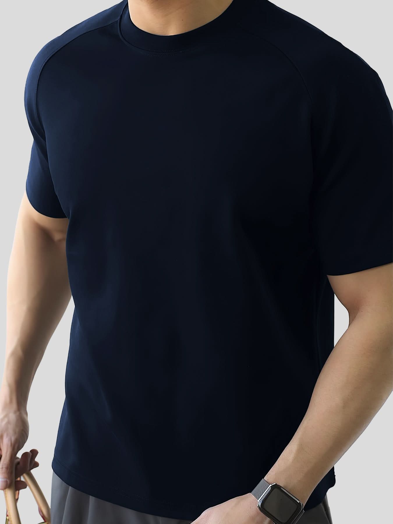 Modal Blend de manga corta Raglan Tee