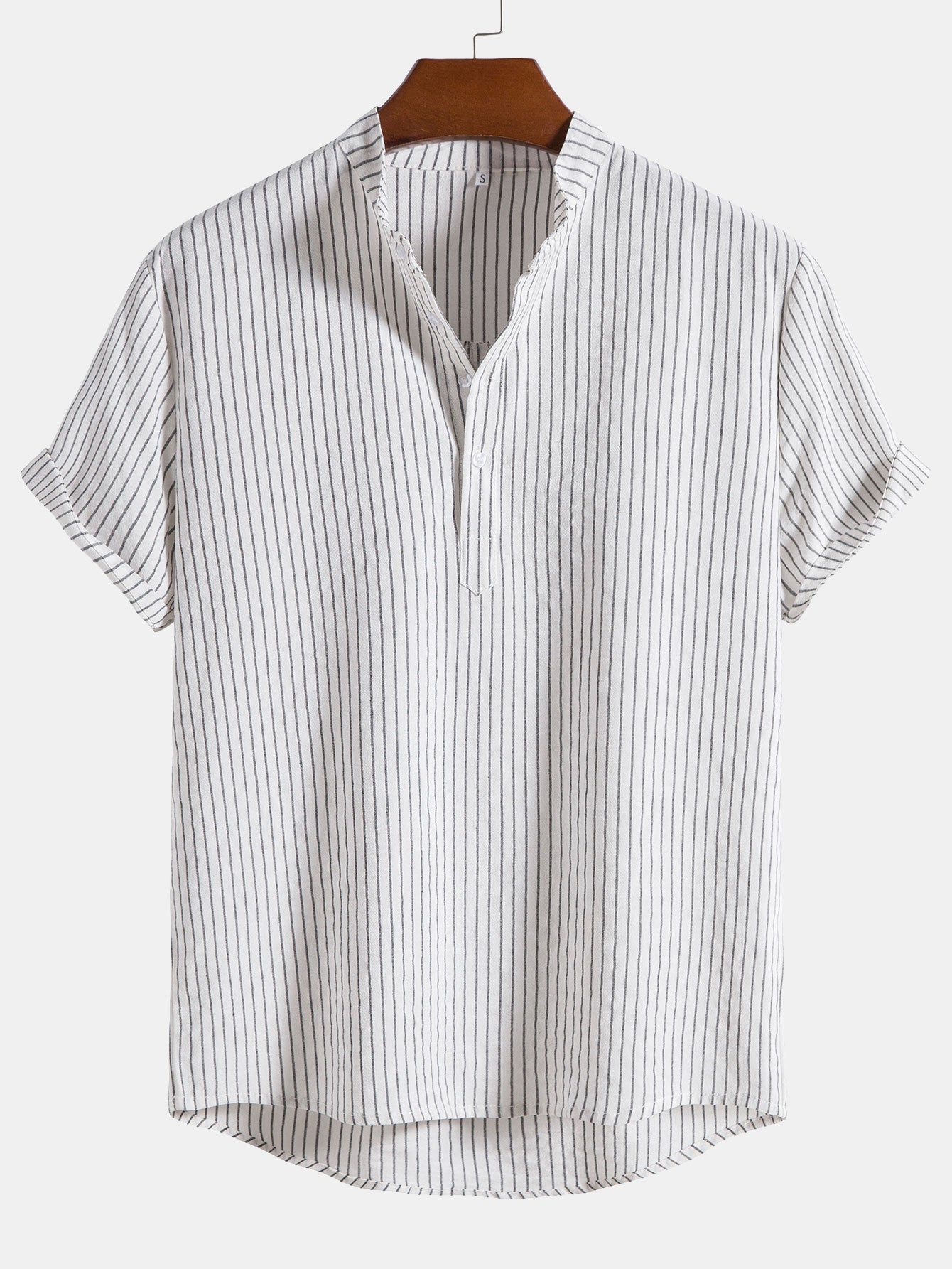 Man a rayas Henley camisas