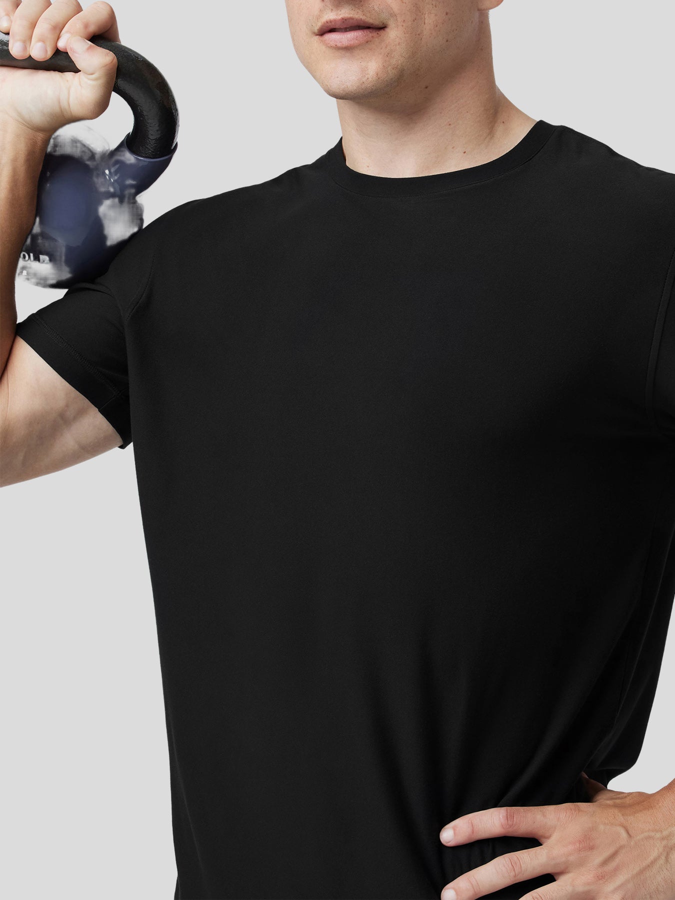 Velou cuello redondo Tee