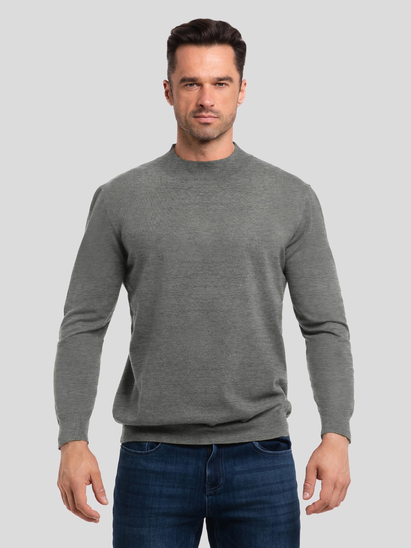 Gentletejido Ultra-suave Mock Neck Sweater