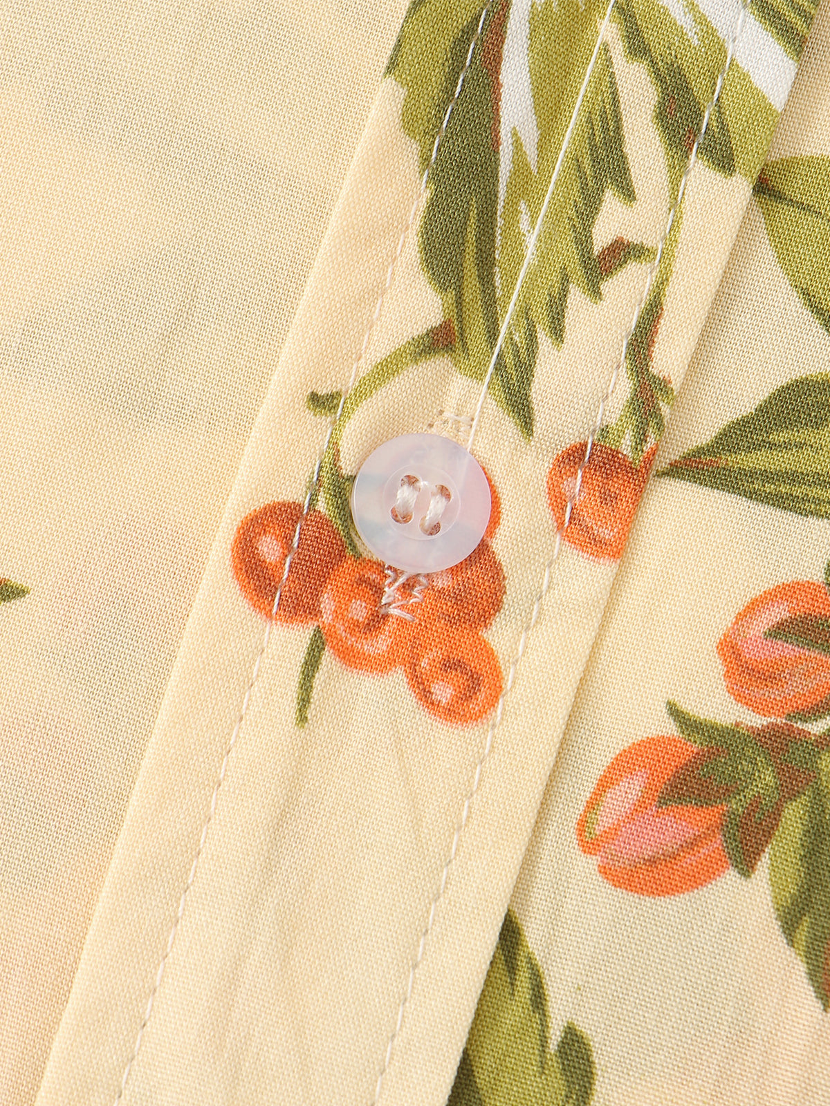 Camisa casual Button Up Holiday 70s retro floral casual de manga corta para hombre