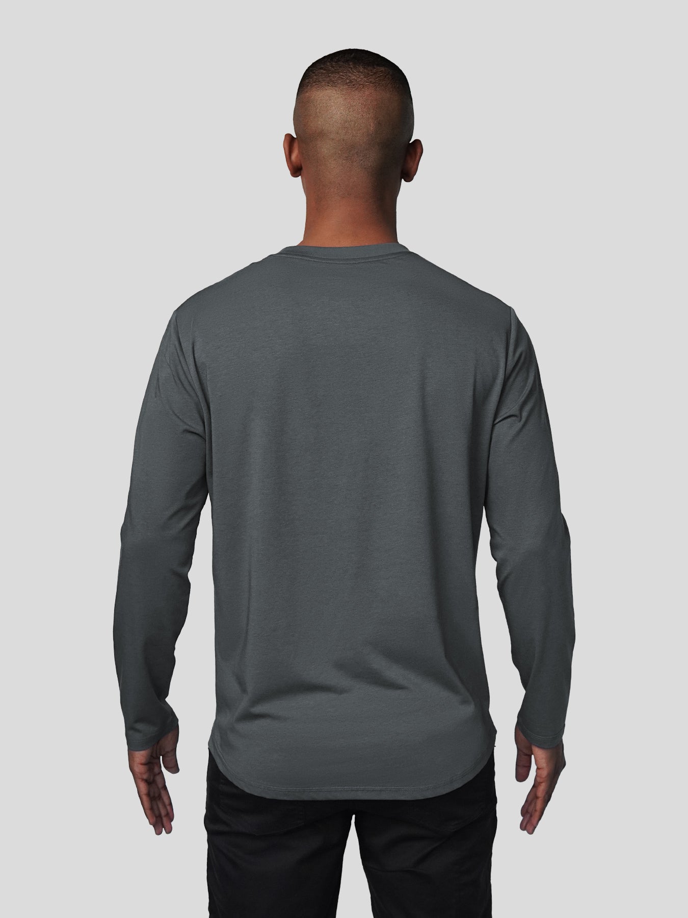 StaySmooth de manga larga Curve Hem Tee:clásico Fit