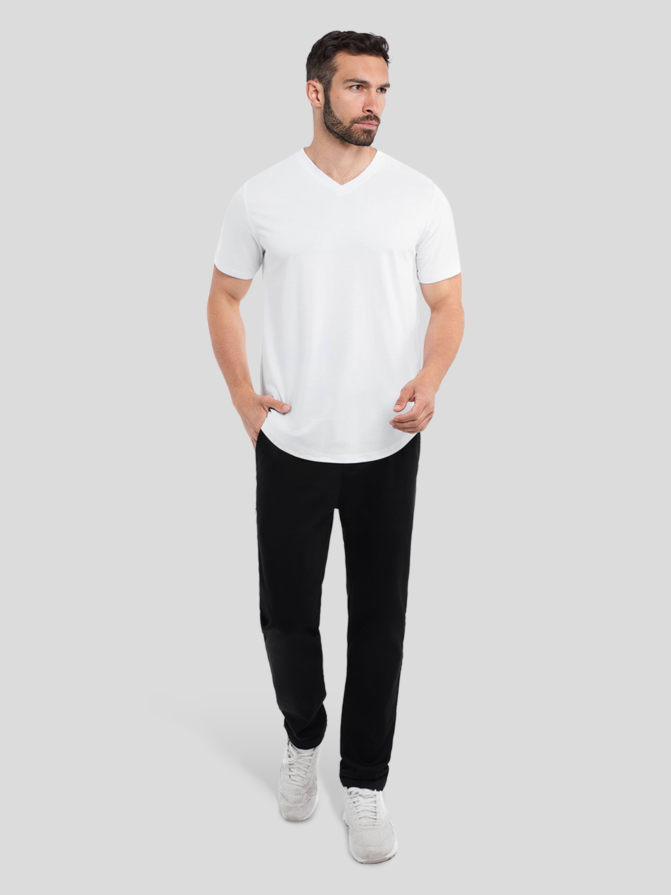 StayCool 2.0 V-neck Elongated Tee: clásico Fit