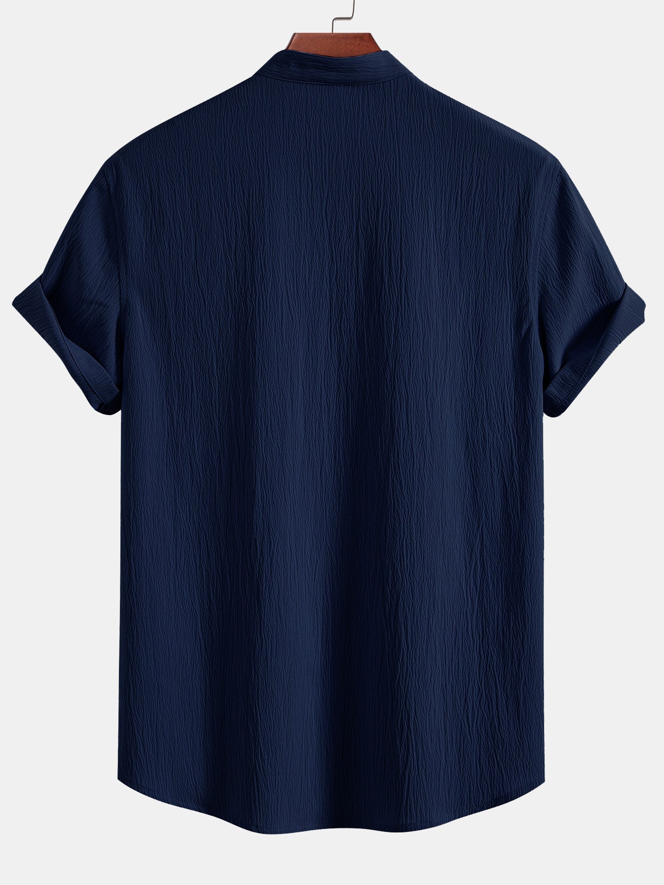 Camisa Crinkled Textured V Neck