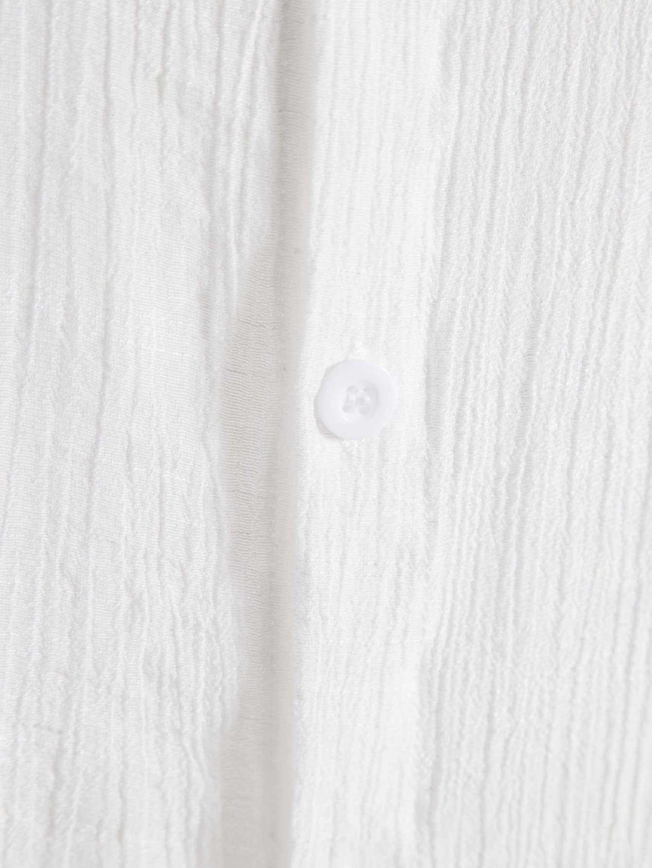 Camisa Light Crinkled Fabric Button Up